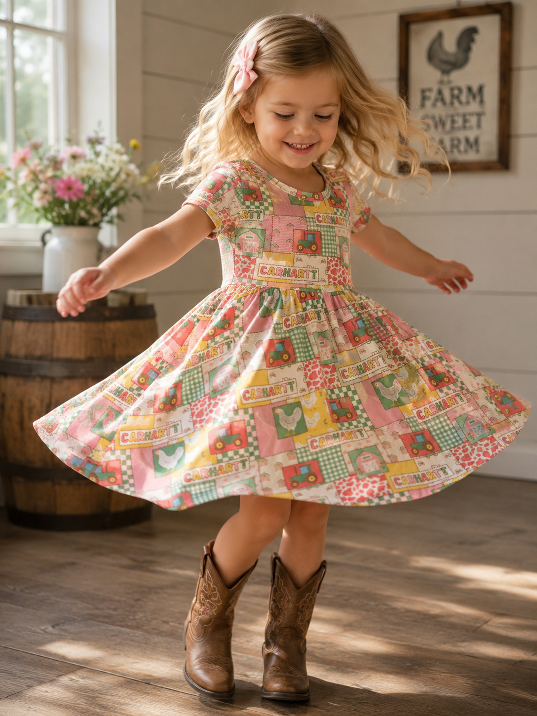 Barnyard Girl Twirl w/ under shorts